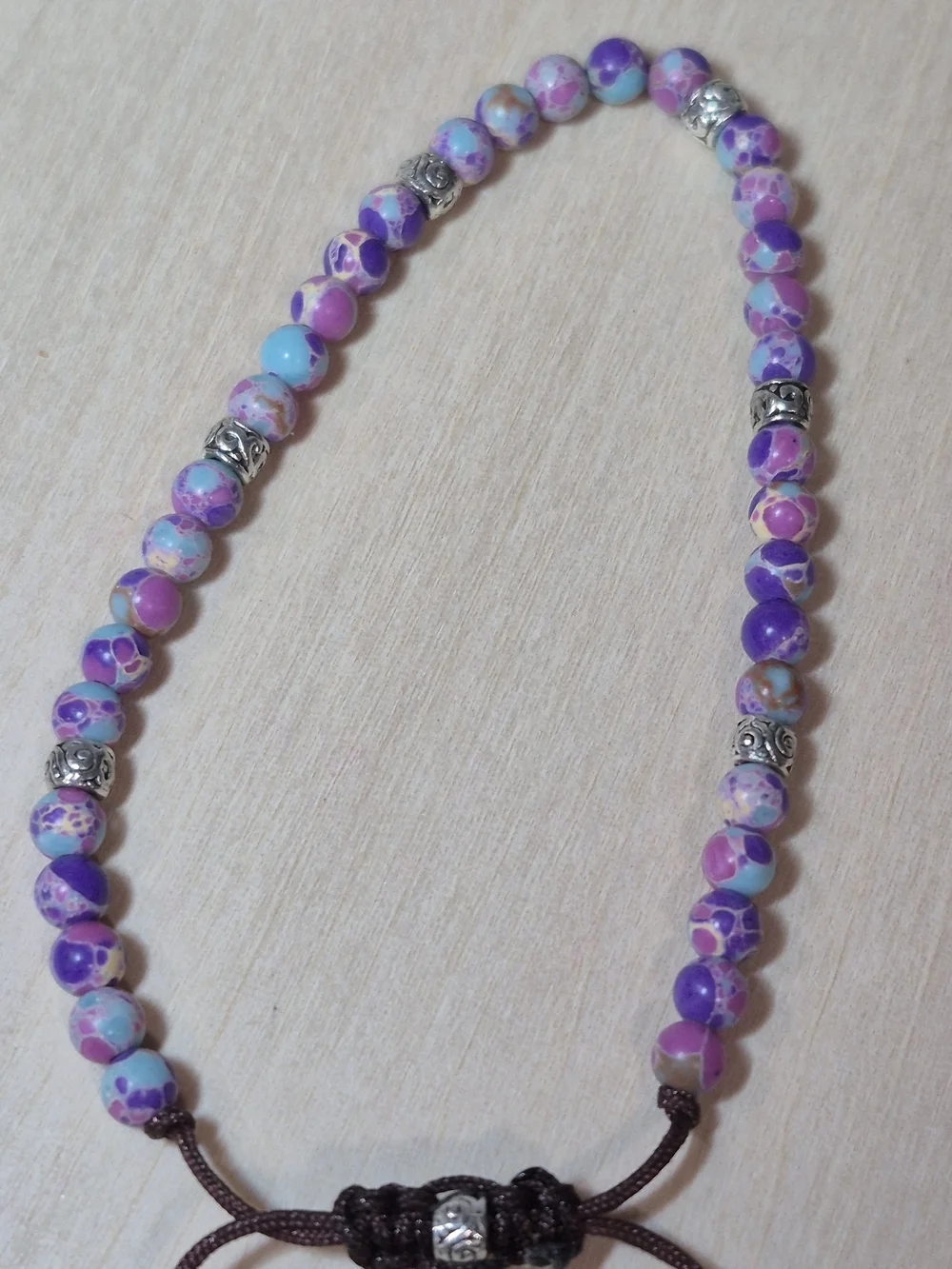 💜💜NEW💜💜 PRETTY!! 4MM EMPEROR STONE Adjustable Bracelet